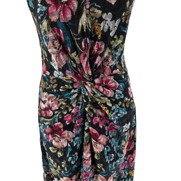 Amanda Uprichard Floral Maxi Dress With Twist Front & Spaghetti Straps M - Picture 5 of 11